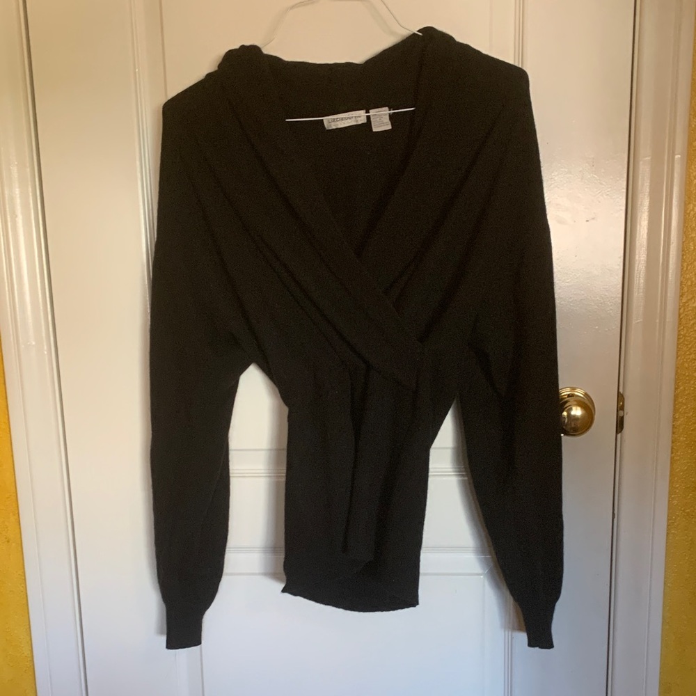 Liz Claiborne Black V-Neck Sweater